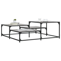 Masuta de cafea, gri sonoma, 107x107x40 cm, lemn compozit GartenMobel Dekor