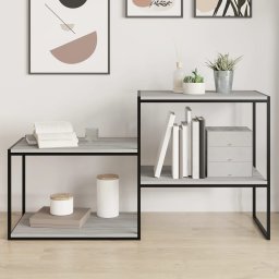 Rafturi de perete, 4 buc., gri sonoma, 60x40x1,5 cm, lemn GartenMobel Dekor