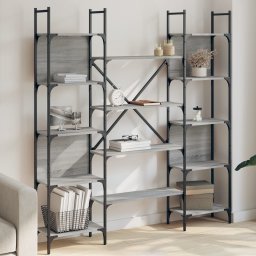 Biblioteca, gri sonoma, 155,5x24x166,5 cm, lemn prelucrat GartenMobel Dekor