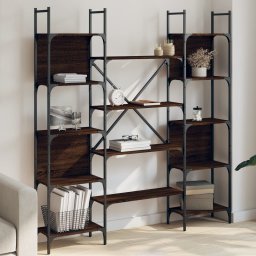 Biblioteca, stejar maro, 155,5x24x166,5 cm, lemn prelucrat GartenMobel Dekor