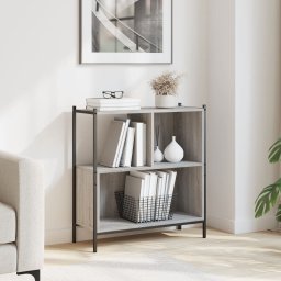 Biblioteca, gri sonoma, 72x28x77,5 cm, lemn prelucrat GartenMobel Dekor