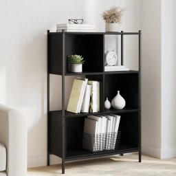 Biblioteca, negru, 72x28x109 cm, lemn prelucrat GartenMobel Dekor
