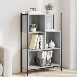 Biblioteca, gri sonoma, 72x28x109 cm, lemn prelucrat GartenMobel Dekor