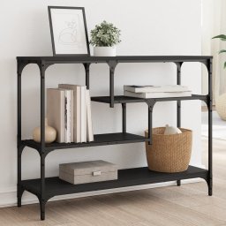 Masuta consola, negru, 100x30x75 cm, lemn compozit GartenMobel Dekor