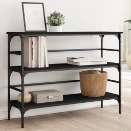Masuta consola, negru, 100x32x75 cm, lemn compozit GartenMobel Dekor