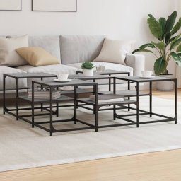 Masuta de cafea, gri sonoma, 121x121x40 cm, lemn prelucrat GartenMobel Dekor