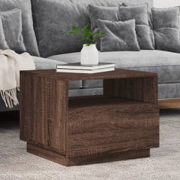 Masuta de cafea cu lumini LED, stejar maro, 50x49x40 cm GartenMobel Dekor