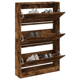 Pantofar, stejar fumuriu, 80x21x125,5 cm, lemn compozit GartenMobel Dekor