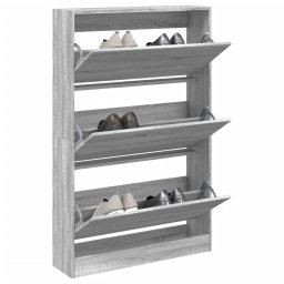 Pantofar, gri sonoma, 80x21x125,5 cm, lemn prelucrat GartenMobel Dekor