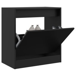 Pantofar, negru, 60x34x63,5 cm, lemn compozit GartenMobel Dekor
