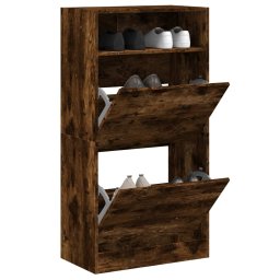 Pantofar, stejar fumuriu, 60x34x116 cm, lemn compozit GartenMobel Dekor