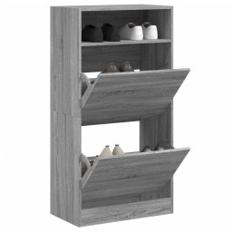 Pantofar, gri sonoma, 60x34x116 cm, lemn prelucrat GartenMobel Dekor