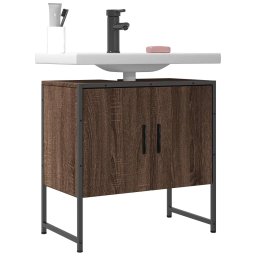 Dulap chiuveta de baie, stejar maro, 60x33x60 cm lemn prelucrat GartenMobel Dekor
