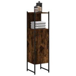 Dulap de baie, stejar afumat, 33x33x120,5 cm, lemn prelucrat GartenMobel Dekor