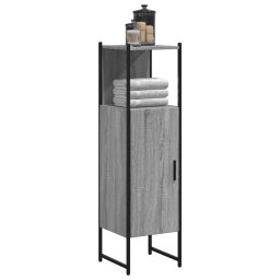 Dulap de baie, gri sonoma, 33x33x120,5 cm, lemn prelucrat GartenMobel Dekor
