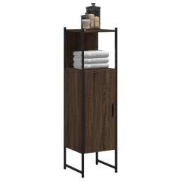 Dulap de baie, stejar maro, 33x33x120,5 cm, lemn prelucrat GartenMobel Dekor