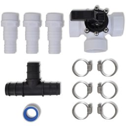 90510 Set de deviere pentru încalzitorul solar de piscina GartenMobel Dekor