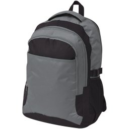 Rucsac pentru scoala, 40 L, negru si gri GartenMobel Dekor