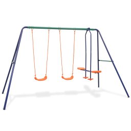 Set de leagane cu 4 locuri, portocaliu GartenMobel Dekor