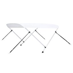 Parasolar barca Bimini cu 2 arcuri, alb, 150 x 120 x 110 cm GartenMobel Dekor