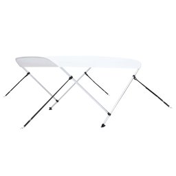 Parasolar barca Bimini cu 2 arcuri, alb, 180 x 130 x 110 cm GartenMobel Dekor