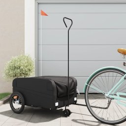 Remorca pentru biciclete, negru, 45 kg, fier GartenMobel Dekor