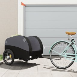 Remorca pentru biciclete, negru, 45 kg, fier GartenMobel Dekor