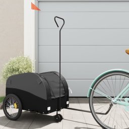 Remorca pentru biciclete, negru, 30 kg, fier GartenMobel Dekor