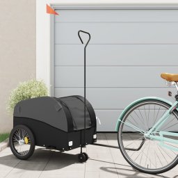 Remorca pentru biciclete, negru, 45 kg, fier GartenMobel Dekor