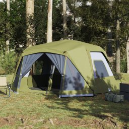 Cort de camping, 10 persoane, verde, 443x437x229 cm GartenMobel Dekor