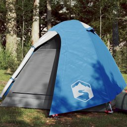 Cort camping 2 pers., albastru, impermeabil, configurare rapida GartenMobel Dekor