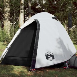 Cort camping, 2 persoane, alb, tesatura opaca, impermeabil GartenMobel Dekor