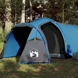 Cort camping 3 pers., albastru, impermeabil, configurare rapida GartenMobel Dekor