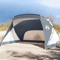 Cort de plaja, gri, 274x178x170/148 cm, tafta 185T GartenMobel Dekor