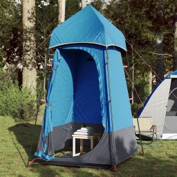Cort de confidentialitate, albastru, 121x121x225 cm, tafta 190T GartenMobel Dekor