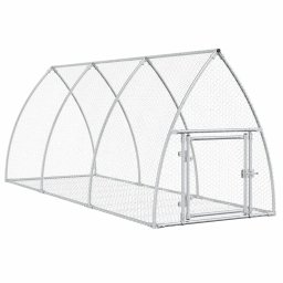 Cusca pentru iepuri, argintiu, 300x105x120 cm, otel galvanizat GartenMobel Dekor