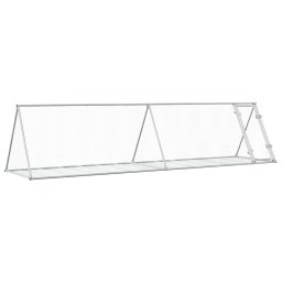 Cusca pentru iepuri, argintiu, 400x105x91 cm, otel galvanizat GartenMobel Dekor