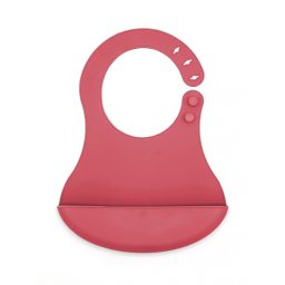 Baveta din silicon BabyJem (Culoare: Roz)