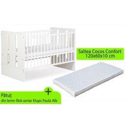 Set Patut KLUPS Paula Alb si Saltea MyKids