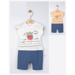 Salopeta de vara pentru bebelusi Marathon, Tongs baby (Marime: 3-6 Luni, Culoare: Somon)