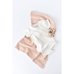 Body din bumbac organic Ecru BabyCosy (Marime: 9-12 luni)