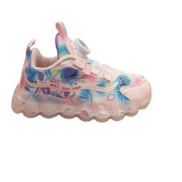 Adidasi copii sport roz din panza Glow in the dark