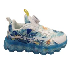Adidasi copii sport bleu din panza Glow in the dark