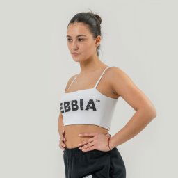 NEBBIA Sutien sport Bandeau Back Check White M
