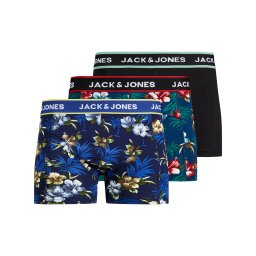 JACK & JONES Boxeri albastru închis / maro / negru / alb murdar