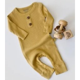 Salopeta cu maneca lunga si pantaloni lungi din bumbac organic si modal - Sofran BabyCosy (Marime: 18-24 Luni)