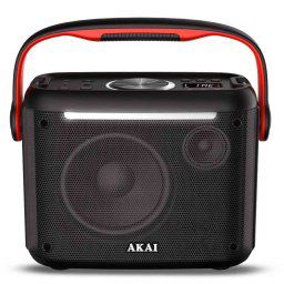 Boxa portabila AKAI ABTS-K5, 30W, Bluetooth, AM/FM Radio, Lumini LED, Black