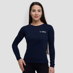 GymBeam Top cu mânecă lungă pentru femei Basic Navy XL