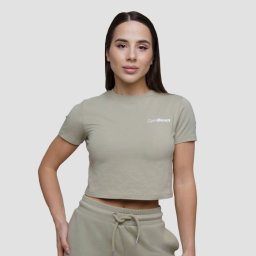 GymBeam Tricou pentru femei Cropped Agile Sage L