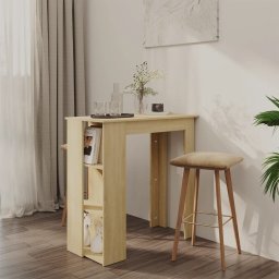 Masa de bar cu raft, stejar Sonoma, 102x50x103,5 cm, PAL GartenMobel Dekor